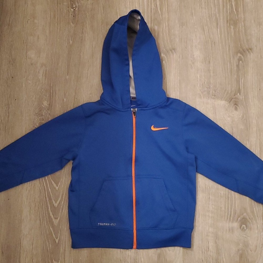 Nike zip up size 6 blue and orange